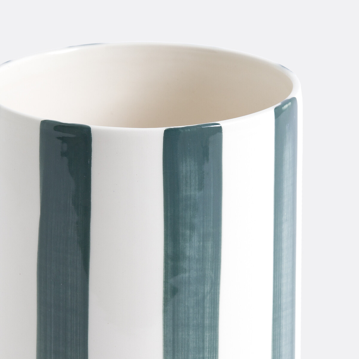 LA REDOUTE INTERIEURS<br>Vaso de cerâmica listrado, Alt.25 cm, Jaoma