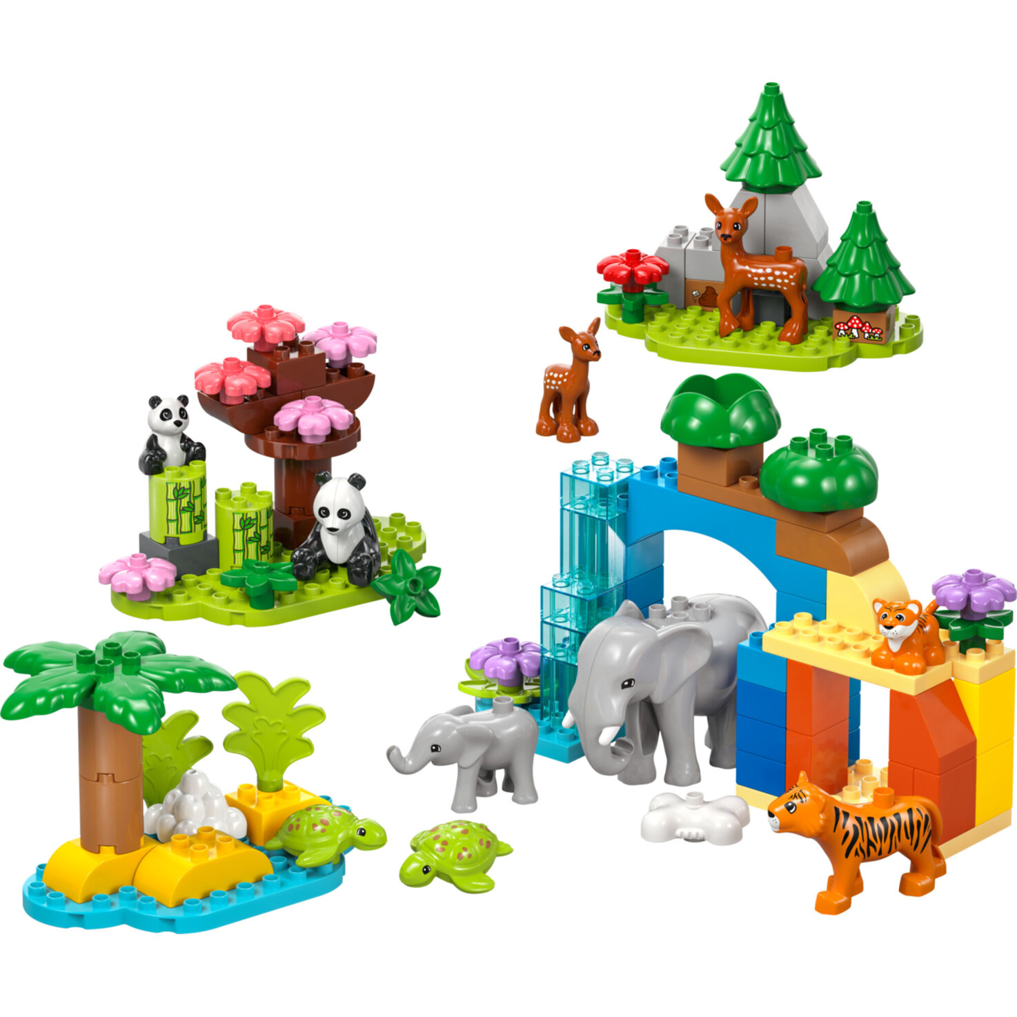 LEGO® DUPLO 10446 Town Wildtier-Familien 3-in-1-Set ab 2 Jahren