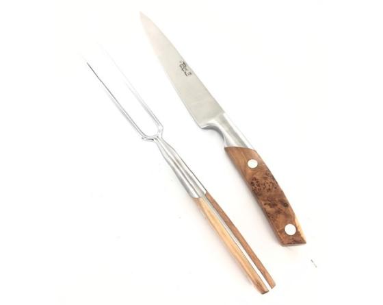 Service à Découper Baïonnette - Le Thiers par Goyon - Manche Genévrier Couteaux de cuisine professionnel