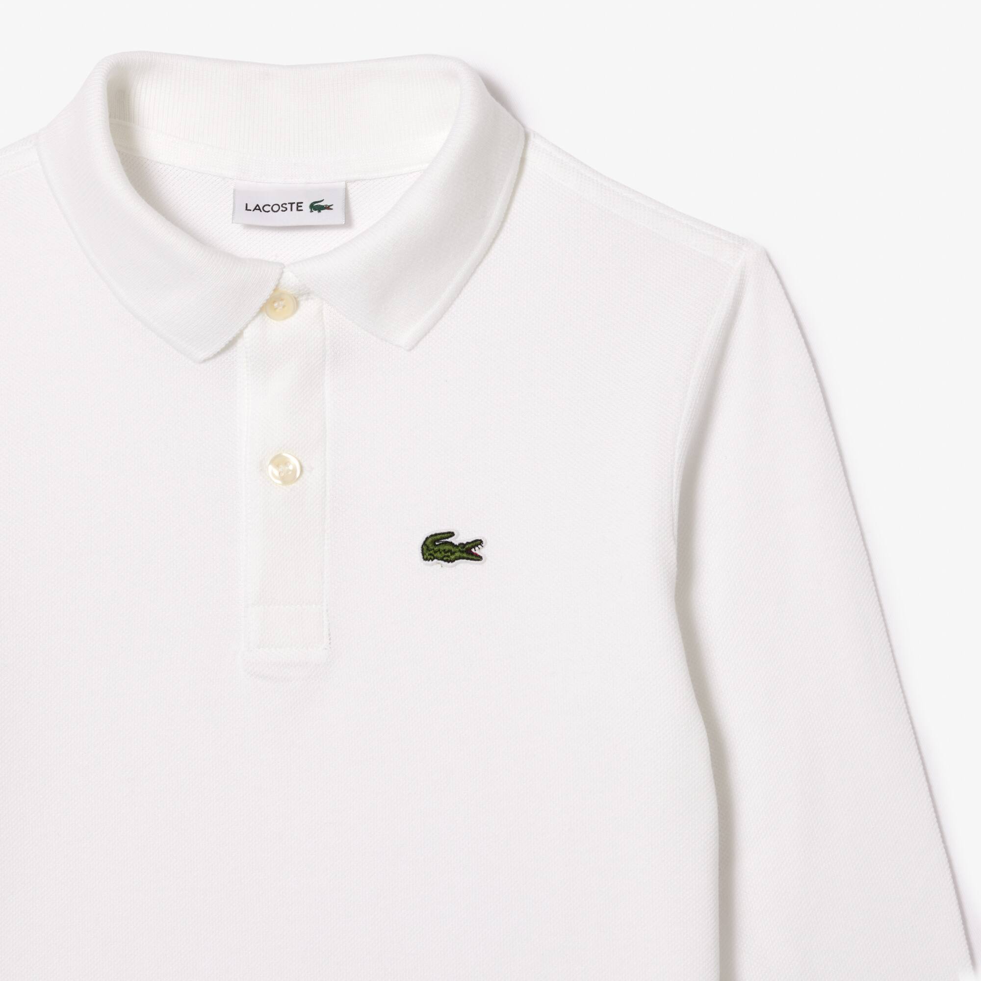Regular Fit LACOSTE Jungen-Poloshirt aus Petit Piqué Poloshirts - Weiss - Lacoste - Kinder