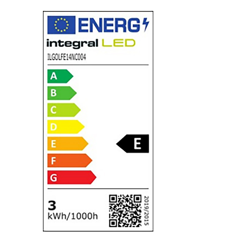 Integral LED lamp kogel mat E14 3.4W 240lm 2700K