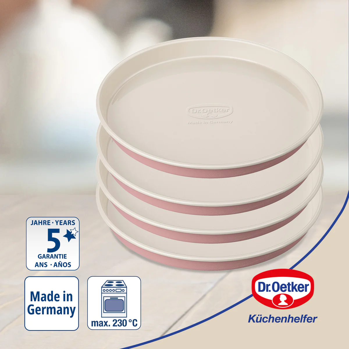 Set 4 moules pour gâteaux à étages Ø 17 cm Dr. Oetker Rétro Dr. Oetker