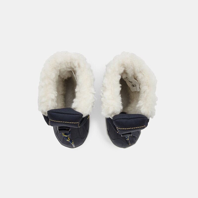Botte de neige fourrée bleues bébé garçon Bleu