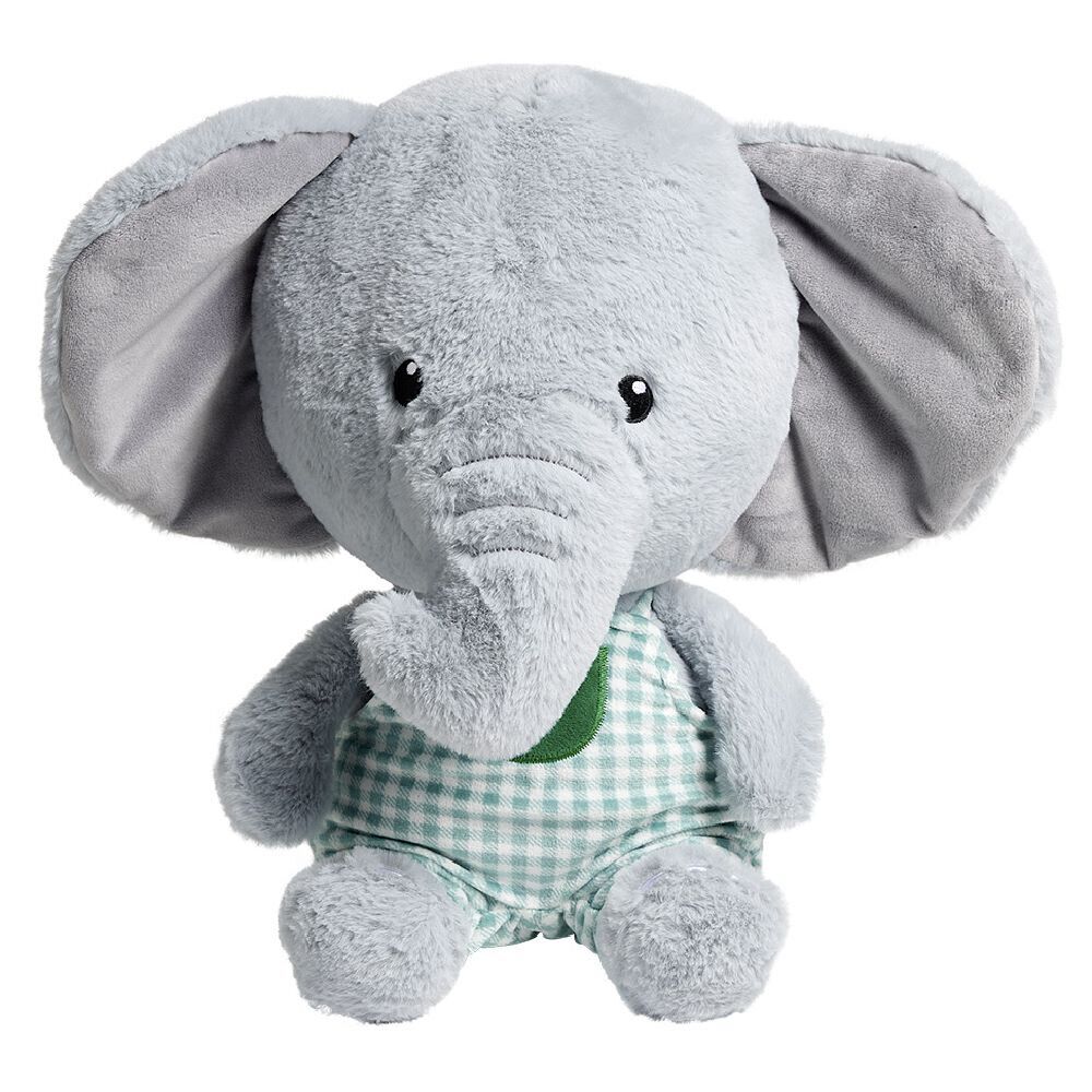 Peluche éléphant polyester 50x25x20cm gris