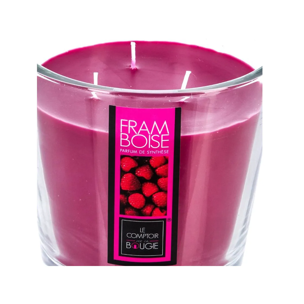 Atmosphera, Createur D'Interieur Atmosphera Bougie Parfumée 3 Mèches Ø 13,5 cm - Framboise