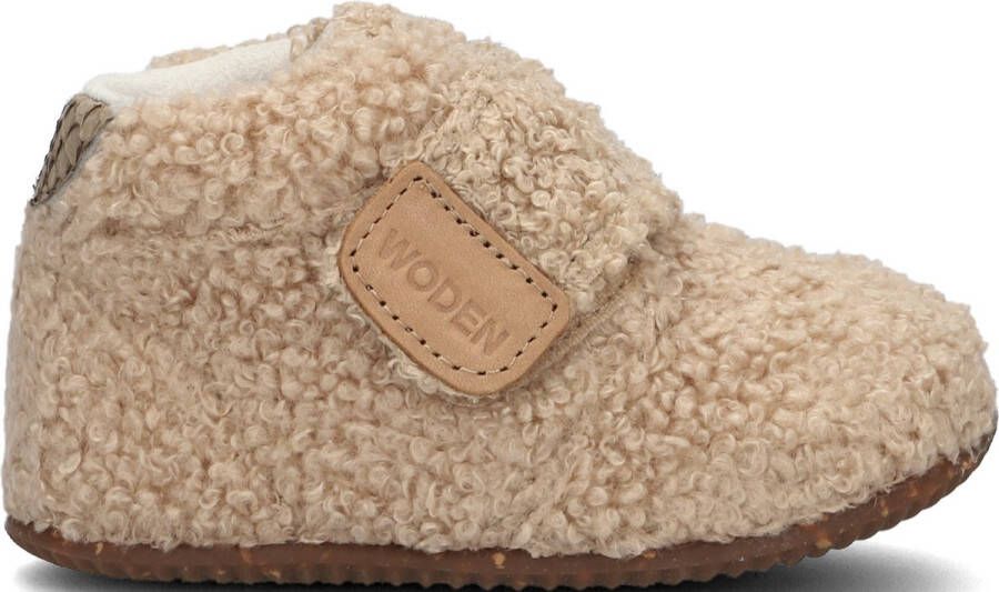 Woden Kim Teddy Babyschoenen Babyslofjes Beige