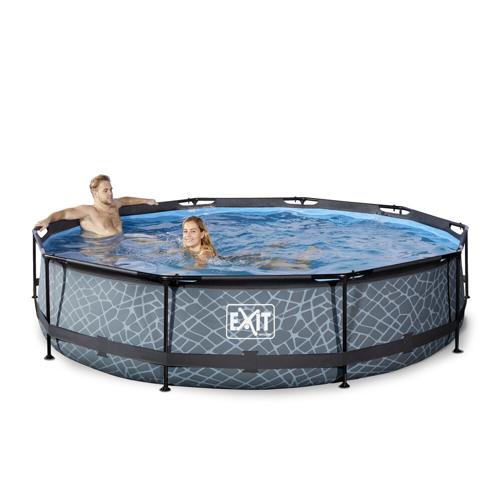 Exit Stone Rond - Zwembad - Stone - 32x36x76 cm - 300 cm