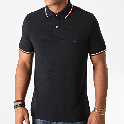 Polo Manches Courtes Core Tommy Tipped 3080 Bleu Marine