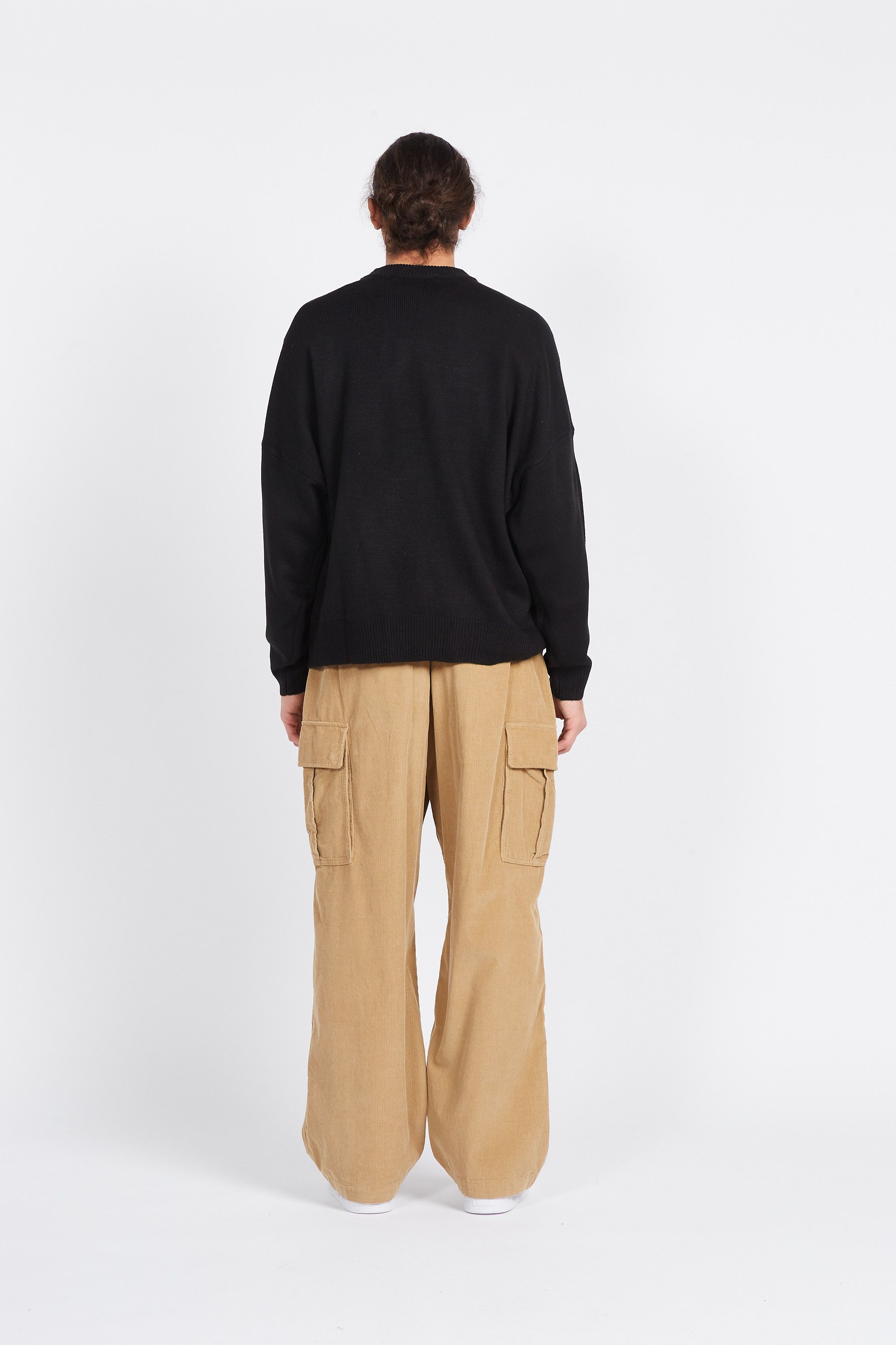 LOST MANAGEMENT CITIES Pull ARCH KNIT SWEATER Noir