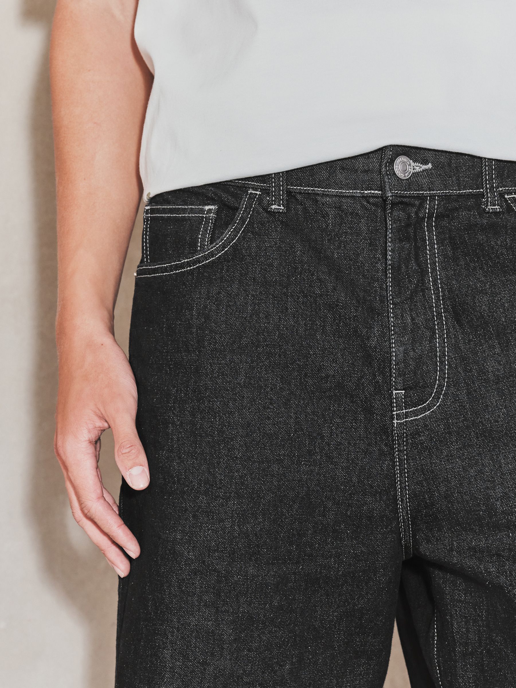 Zwart - EDIT Jort denim shorts