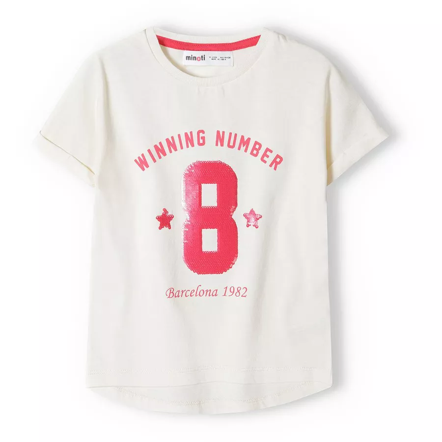 MINOTI T-Shirt WeißRosa