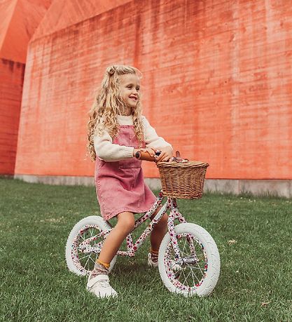 Banwood L?becykel - First Go! - Antropologie - Hvid m. Blomster