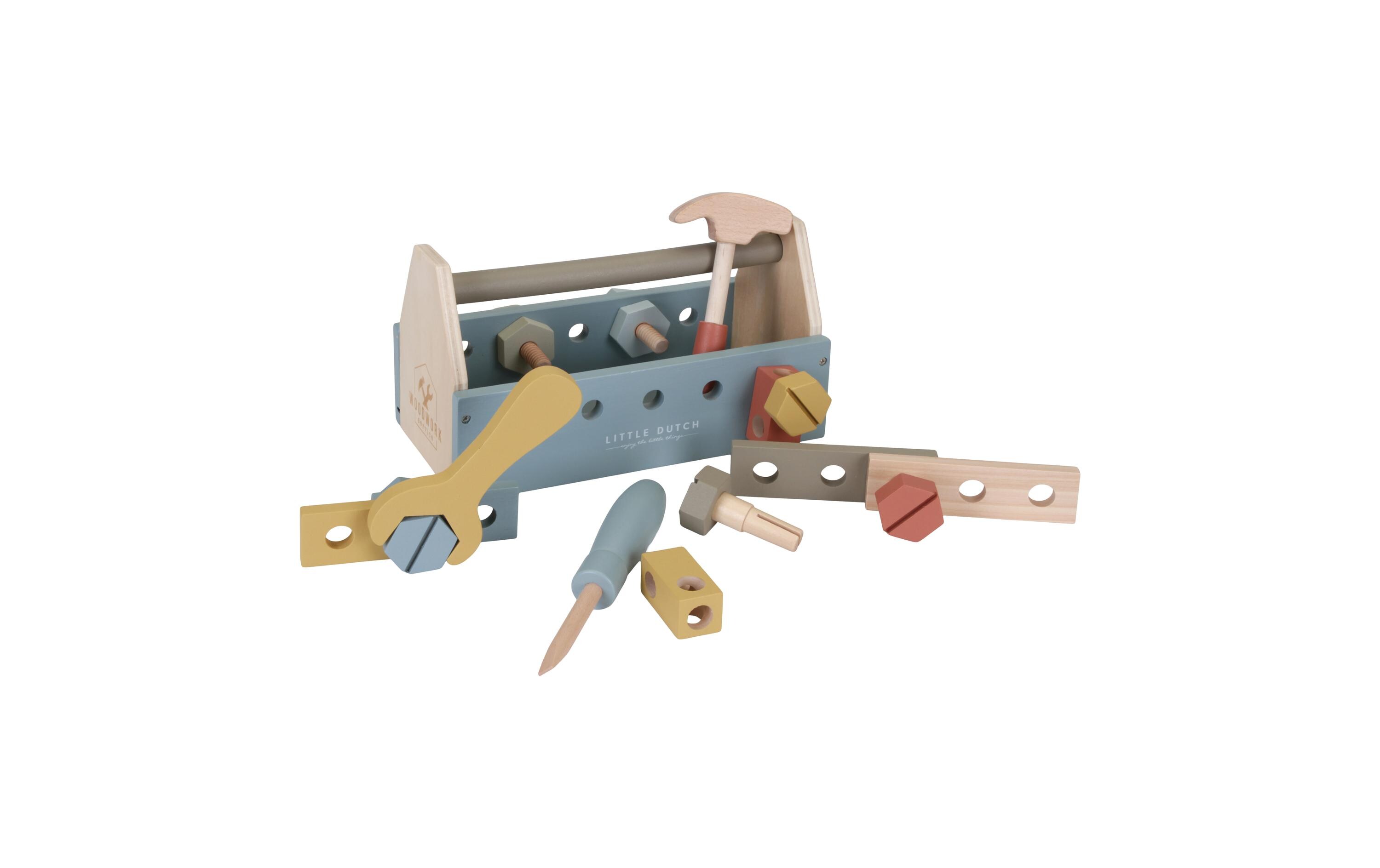 Handwerker Toolbox Holz WerkzeugkastenHandwerker-Spielset für Kinder
