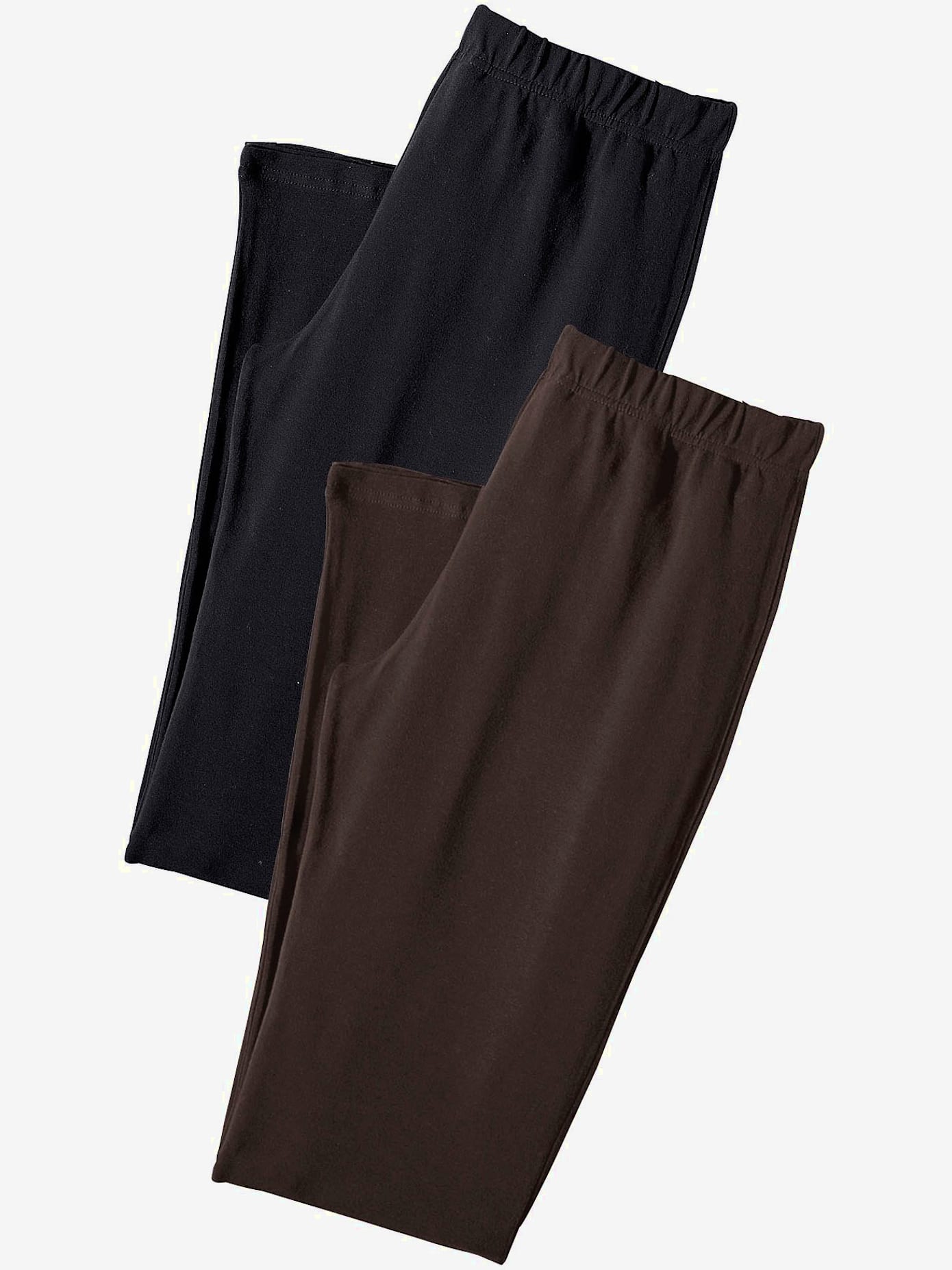 Legging corsaire lot de 2 leggings basiques, longueur 3/4