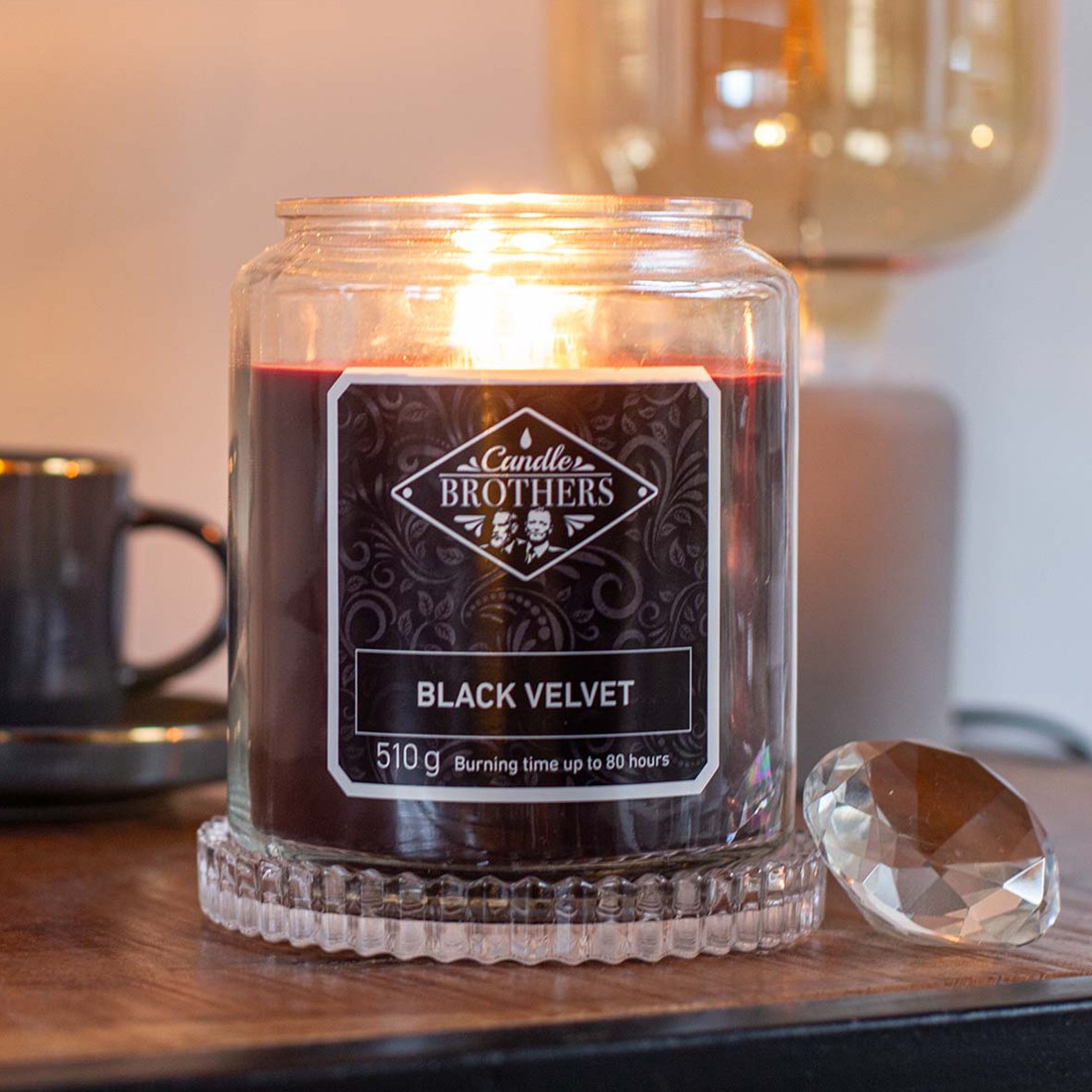 Bougie parfumée - Black Velvet - Menthe & lavande - 510 g