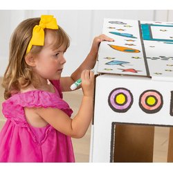 Bus de jeu en carton ondulé
