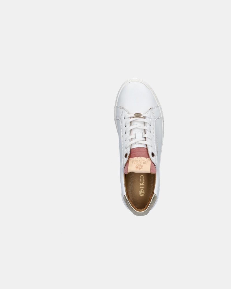 Fred de la Bretoniere Lage sneakers  - wit