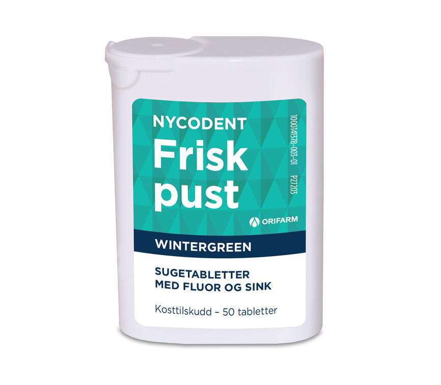 Nycodent frisk pust wintergreen 50 stk
