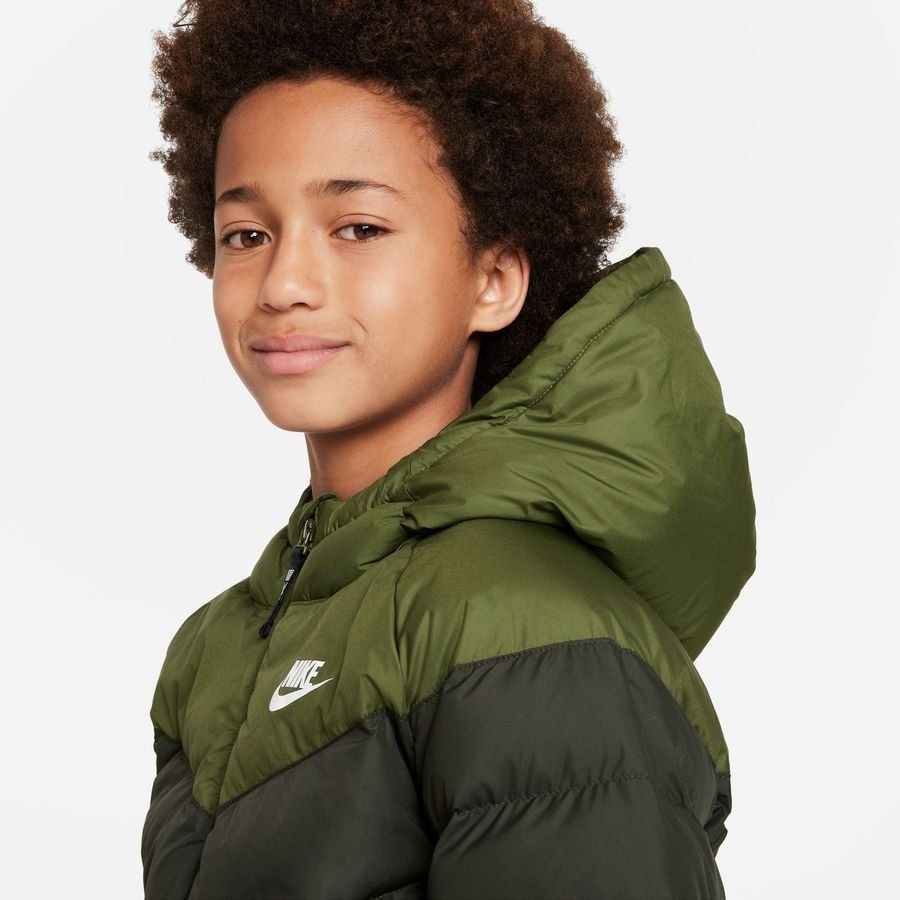Nike Manteau d'Hiver Doudoune NSW synthetic-fill - Vert/Blanc Enfant