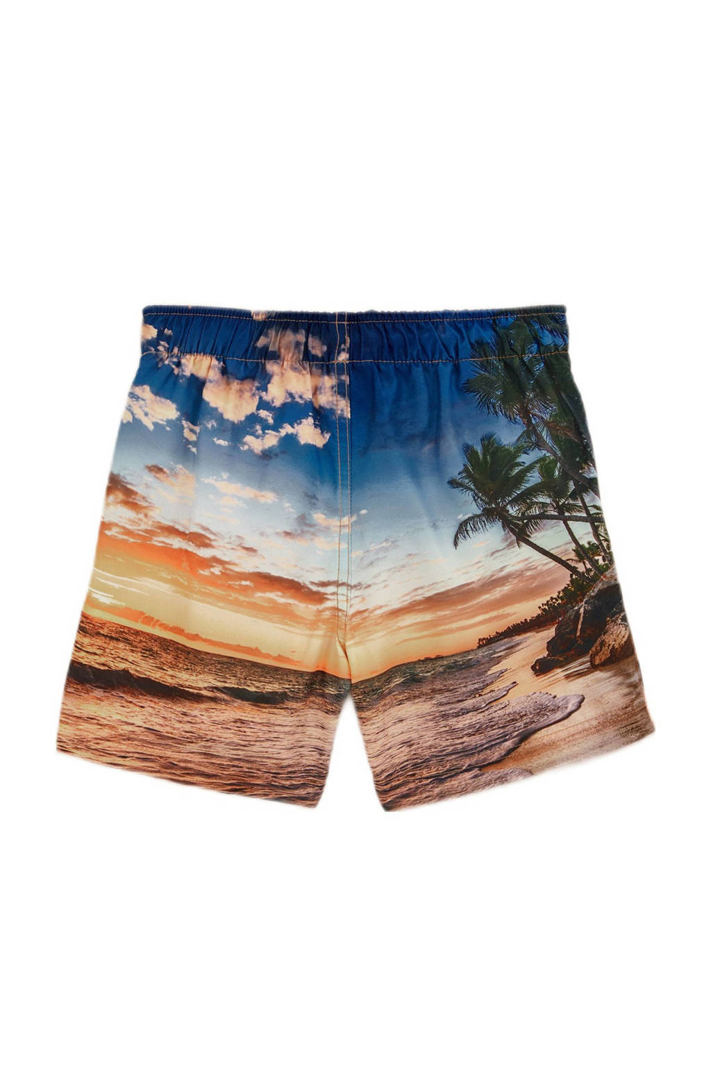 zwemshort blauw/oranje