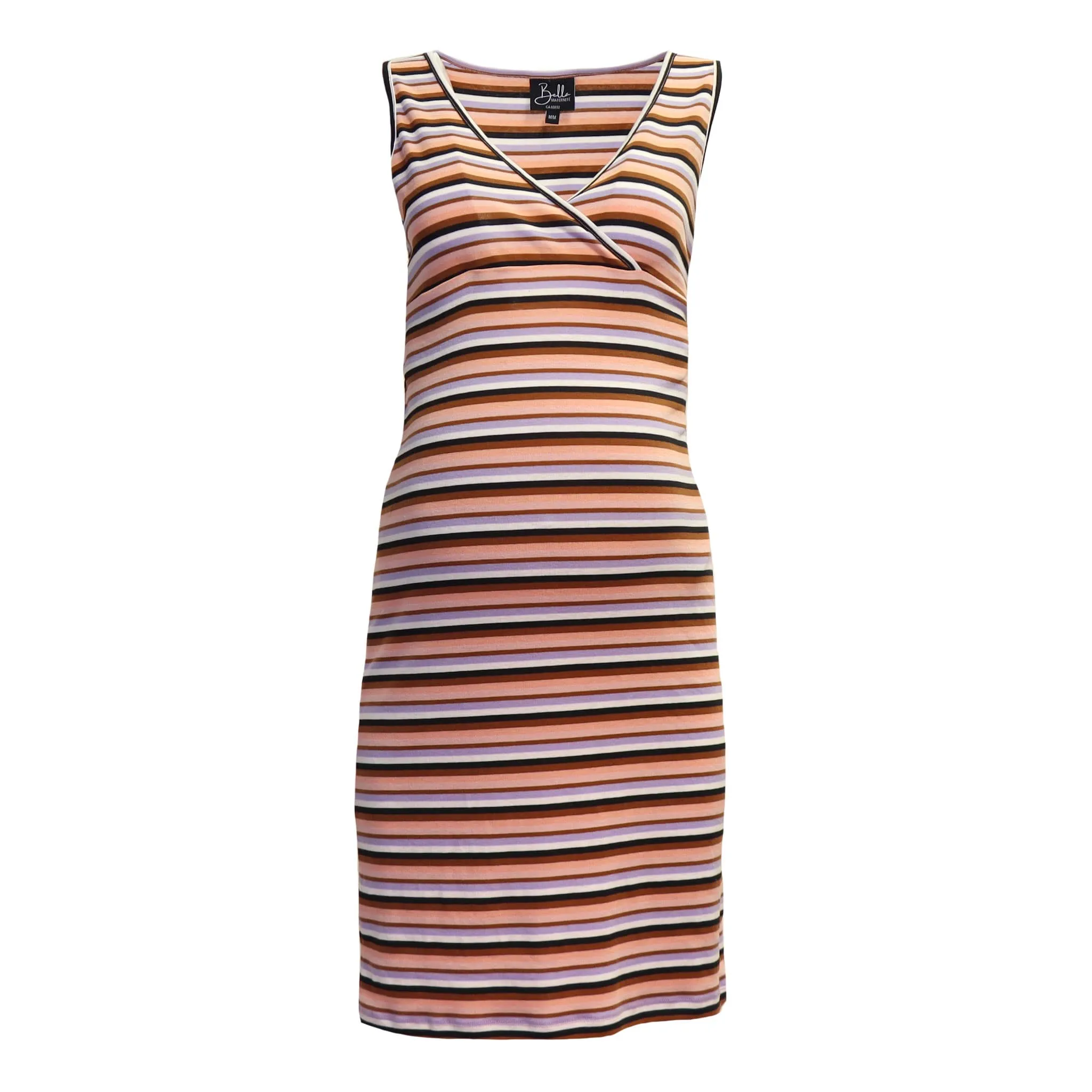 Bella Maternité Robe Rayée Maternité