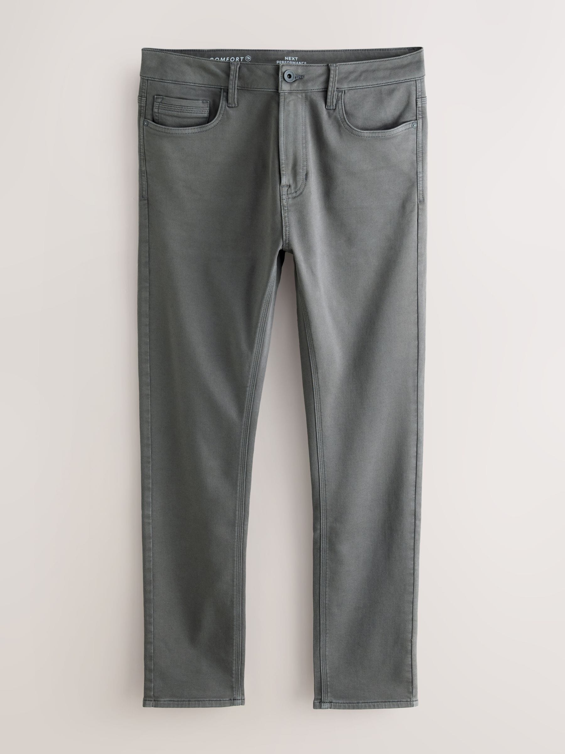 Antracietgrijs - Strakke Pasvorm - Comfortabele stretchjeans