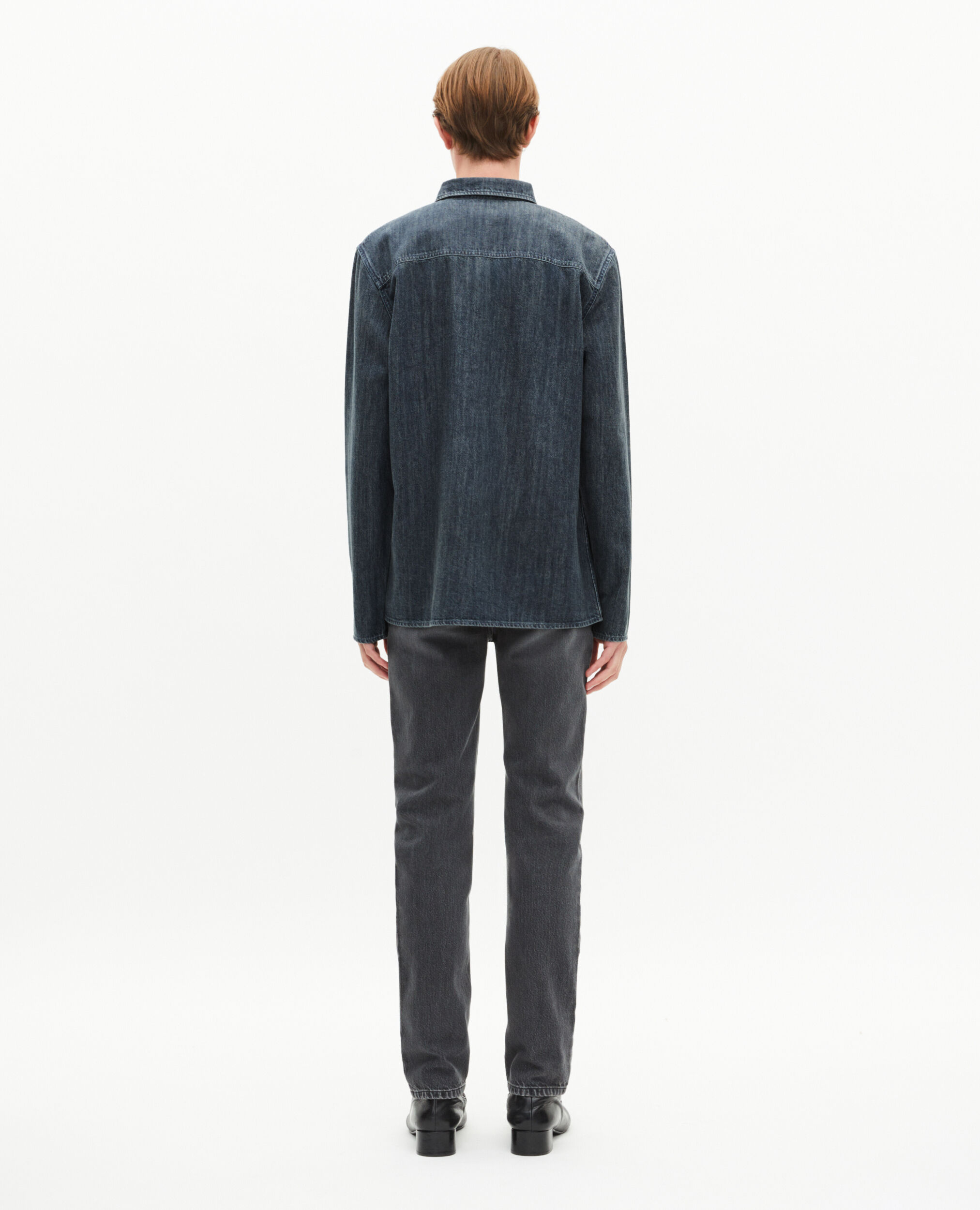 Chemise en denim bleue