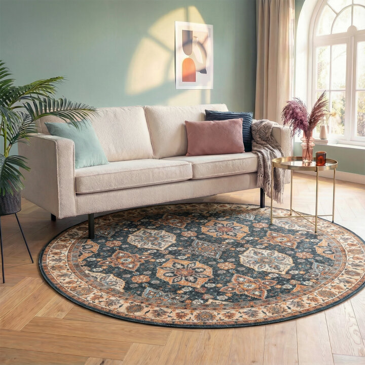 Rond vintage vloerkleed - Imagine Oriental Rustiek | Rijk