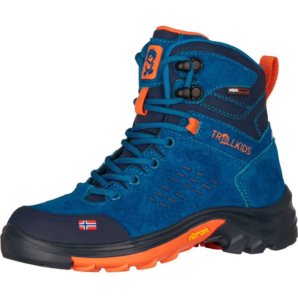 Trollkids Trollsteinen Hiker Mid XT Wanderschuhe Kinder atlantic blue