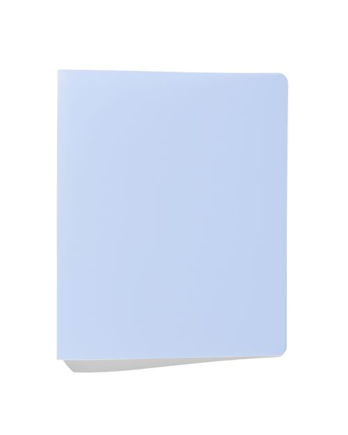 classeur 2 anneaux A4 souple bleu clair