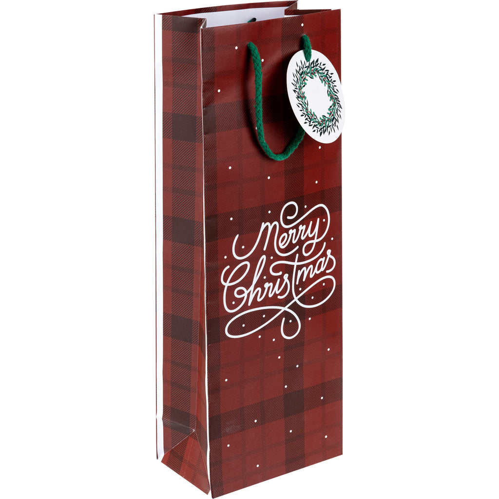 Saco Natal Garrafa Rustic Xmas Note!