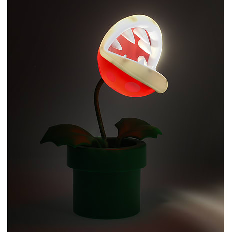 Super Mario Mini Piranha lampe - grøn og rød