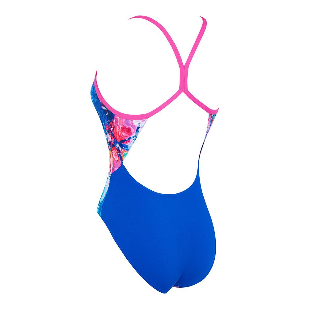 Zoggs SPRINTBACK - Maillot de bain 1 pièce Femme graffiti rose print