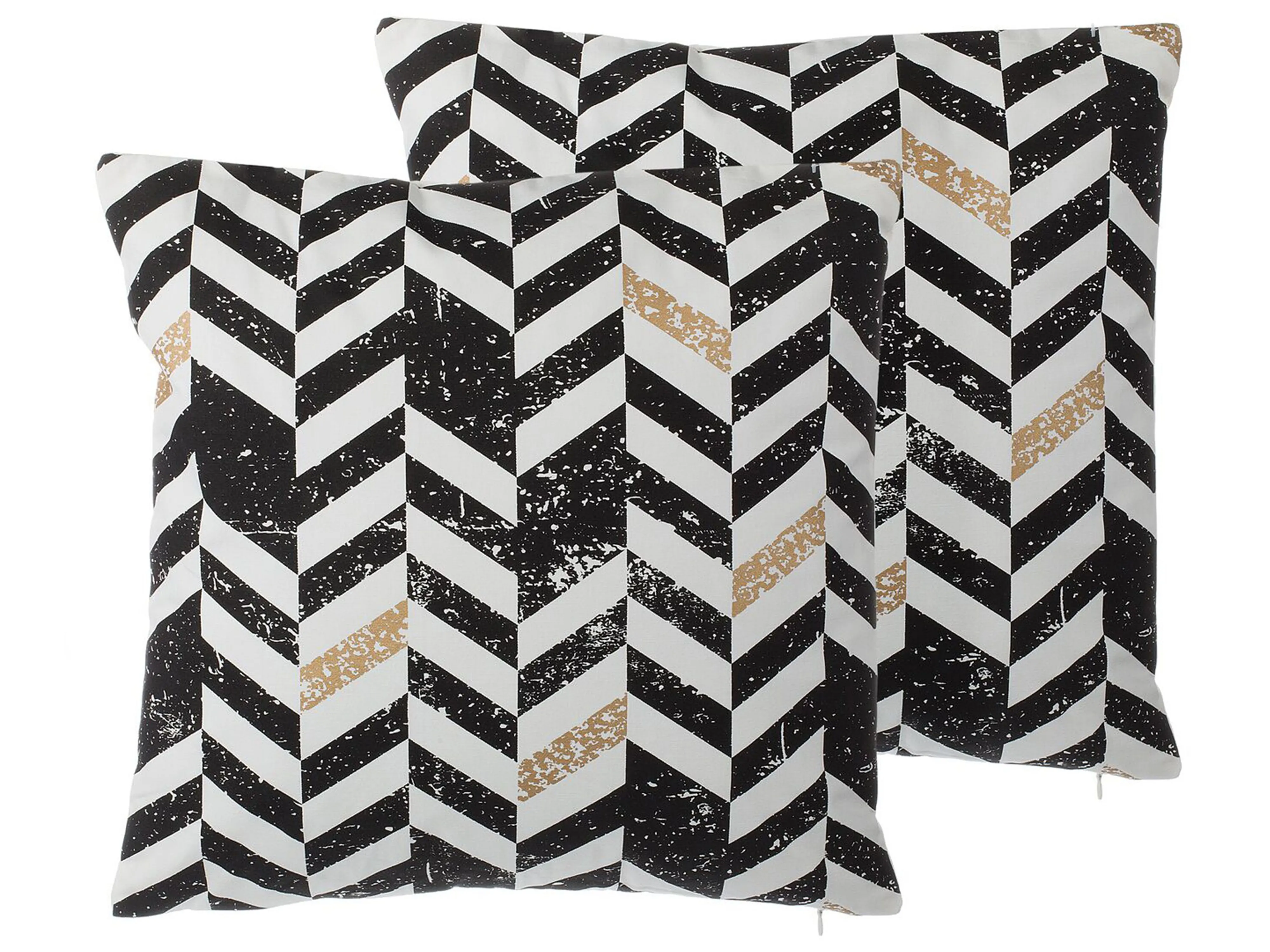 Set van 2 sierkussens HELCONIA Katoen 45 x 45 cm Meerkleurig geometrisch patroon