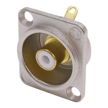 Neutrik NF2D-9 RCA chassisdeel wit