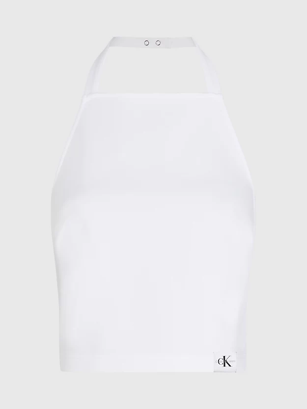 Top Milano com forro em malha e decote halter