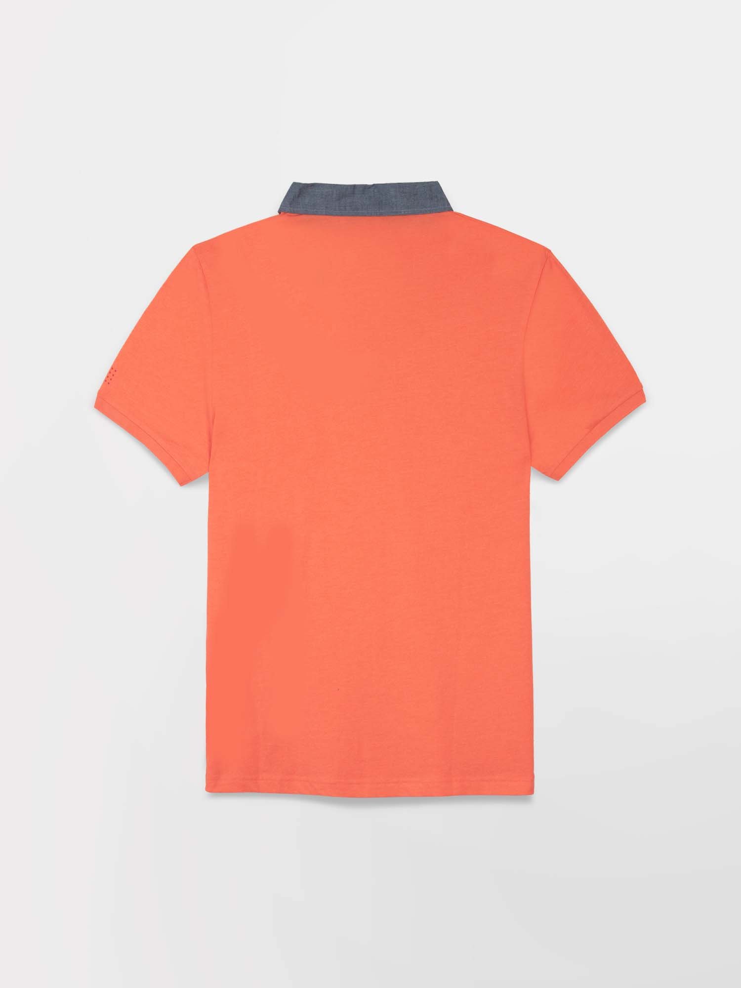 Polo Homme Jersey Coton Bleu Corail