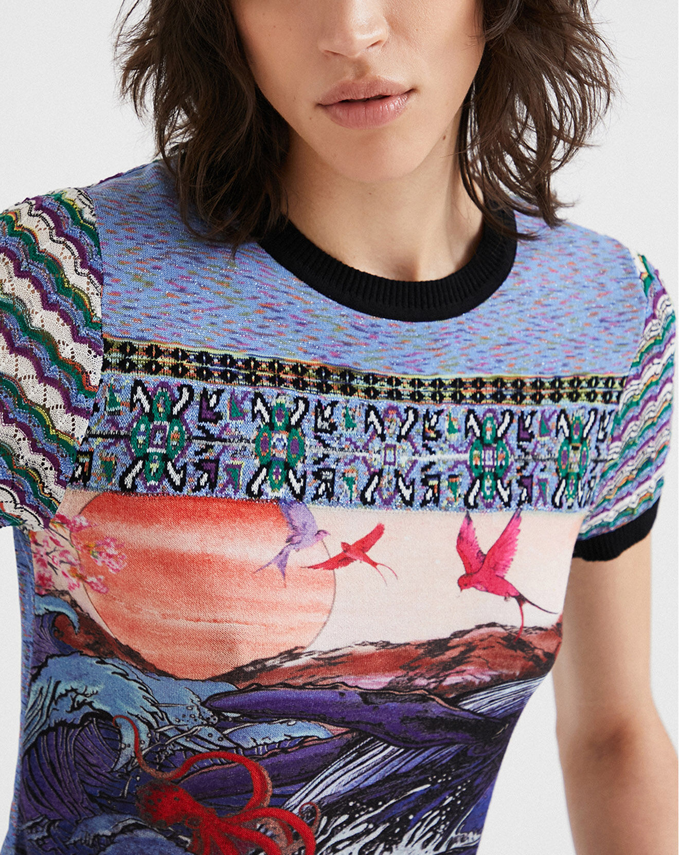 Desigual Top Maia bleu royal