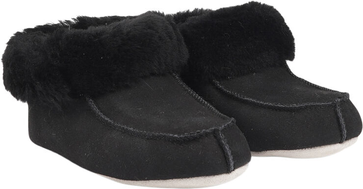 Lovelies API - DOUBLE FACED SHEARLING HIGH SLIPPERS Croissant