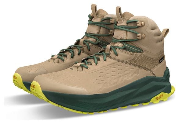 Chaussures Randonnée Altra Olympus 6 Hike Mid GTX Beige/Vert Homme