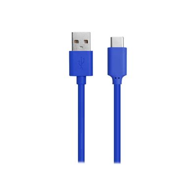 Bigben WOW - câble de charge et de synchronisation USB/USB-C - 1 m - bleu