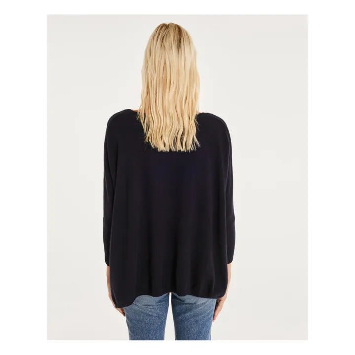 Kujten Pull Minie Oversize Cachemire | Bleu foncé