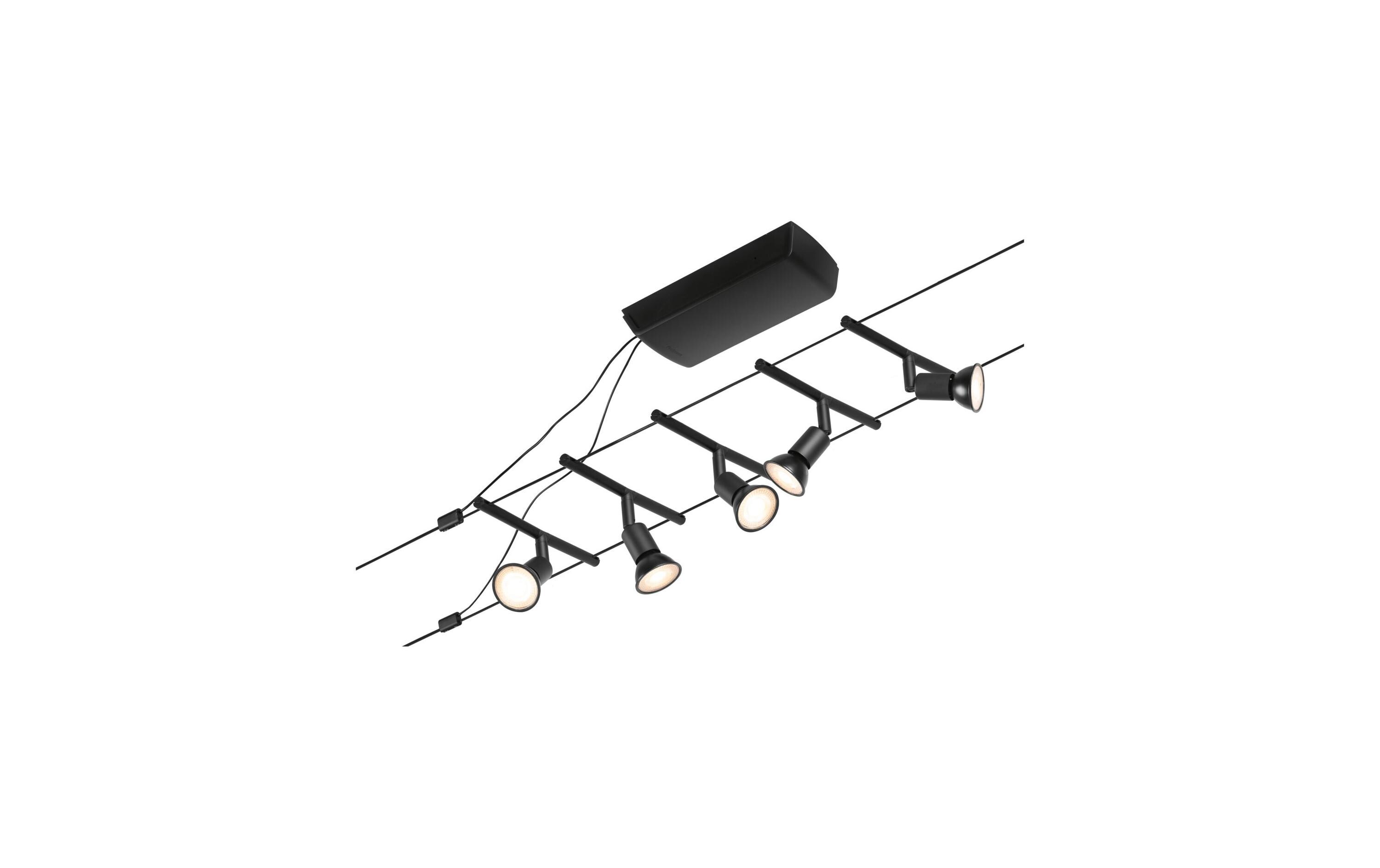 CorDuo Seilsystem Salt Basisset GU5.3 max. 5 x 10 W<br>Schienenlichtschranke