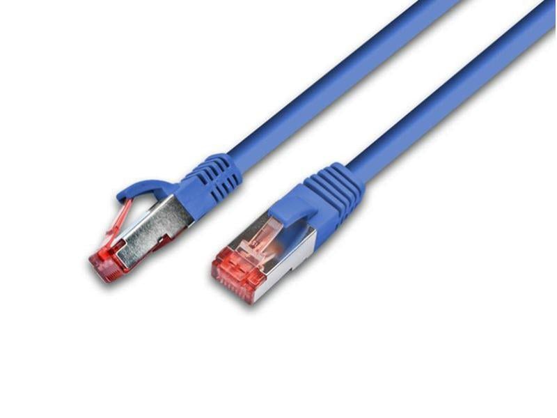 Wirewin Patchkabel RJ-45 - RJ-45, Cat 5e, F/UTP, 1 m, Blau Cat. 5e F/UTP-Patchkabel