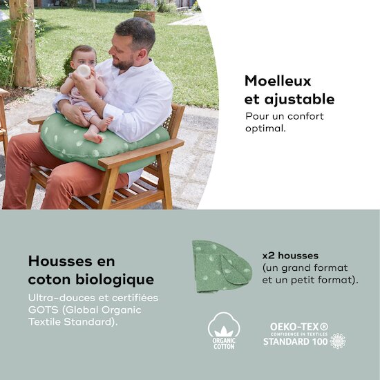 Coussin de grossesse 2en1 B.Love   Wind Green        de               Babymoov