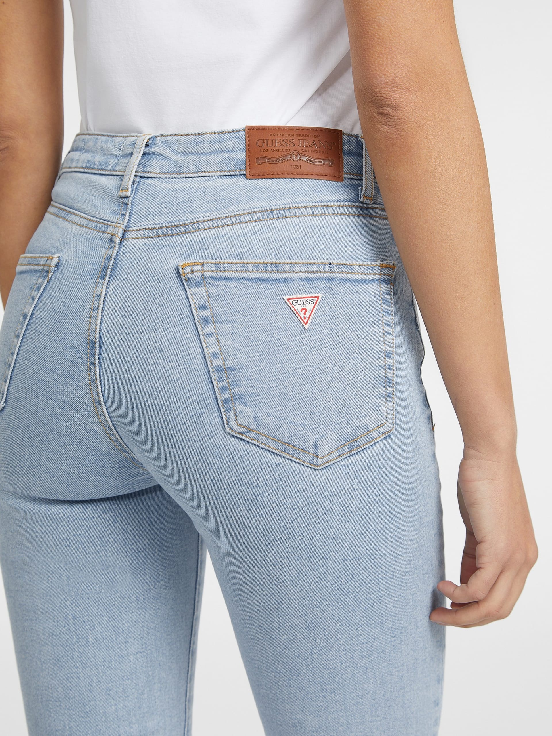 Calça jeans skinny de cintura alta G05