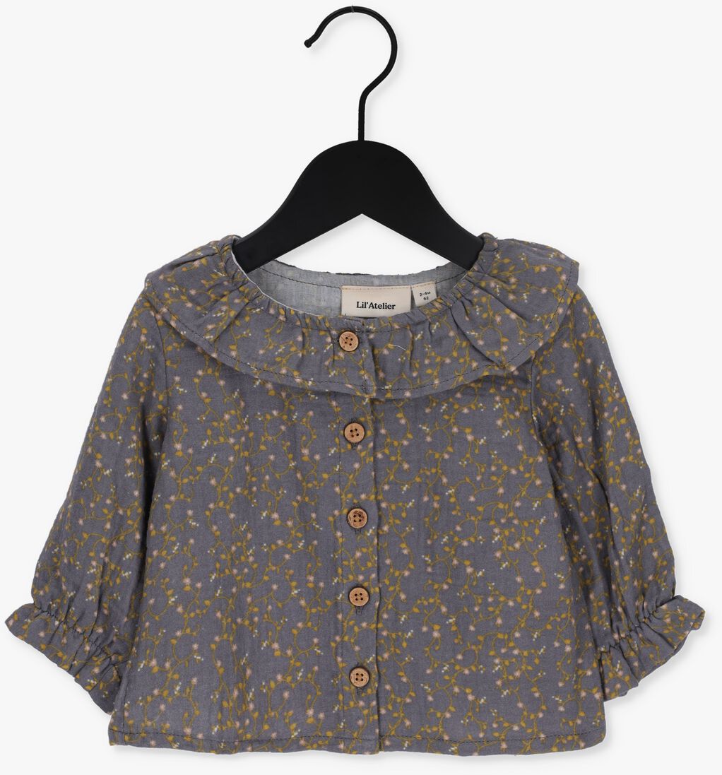 LIL\\' ATELIER blauwe lil' atelier blouse nbflotus ls loose shirt