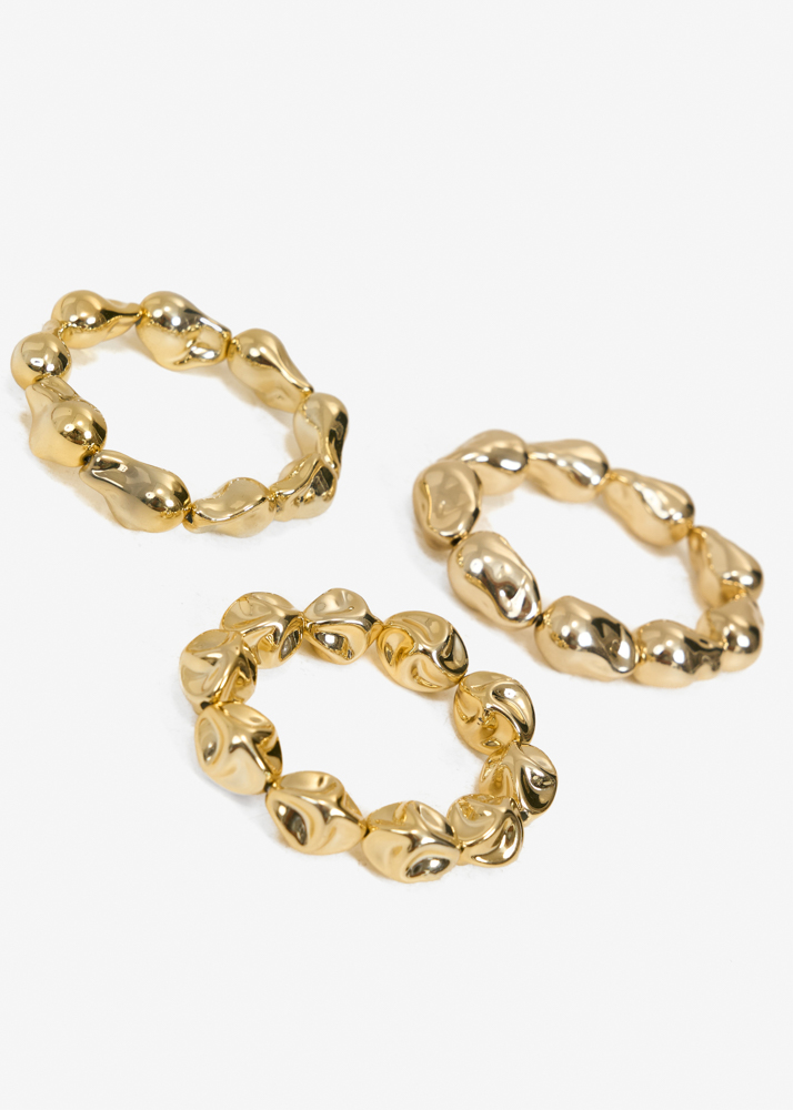 Nora armbanden set goud