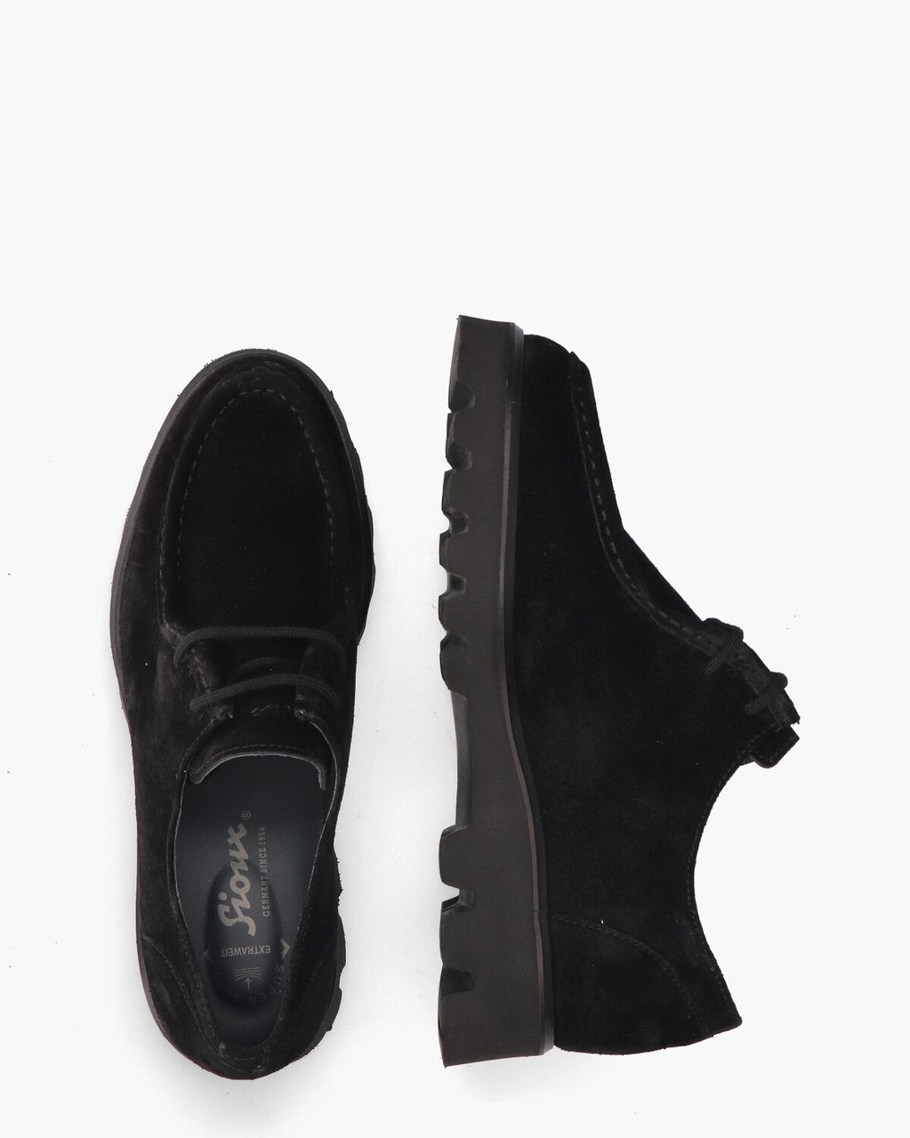 Sioux 41540 Zwart Dames Veterschoenen