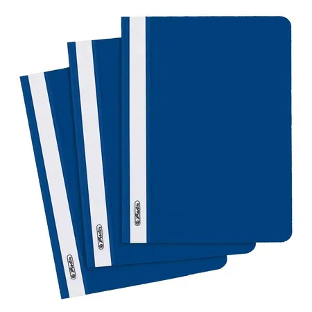 Herlitz Schnellhefter extra stabil, PP, DIN A5, blau, 10 Stück